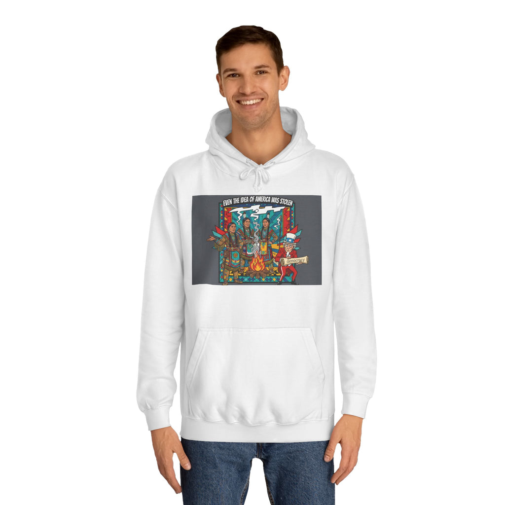 Merica Democracy Unisex College Hoodie