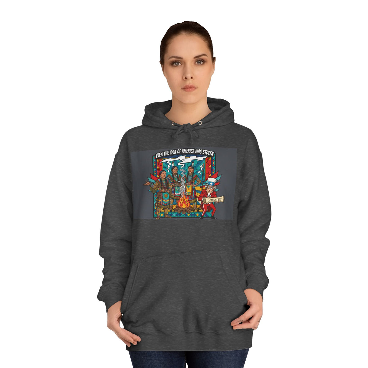 Merica Democracy Unisex College Hoodie