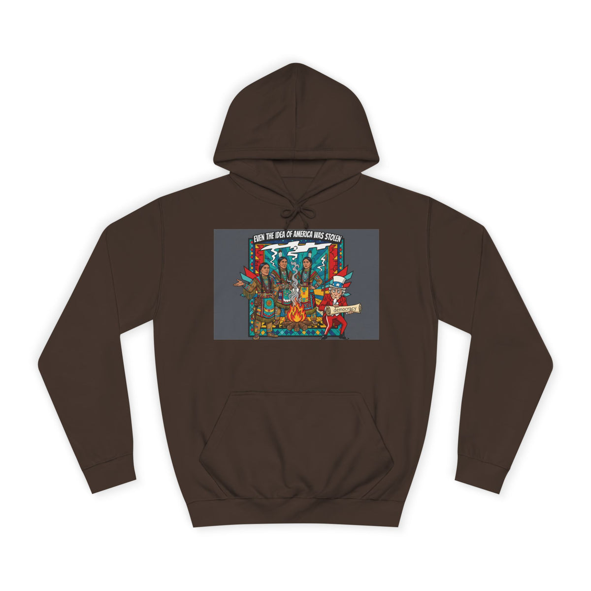 Merica Democracy Unisex College Hoodie
