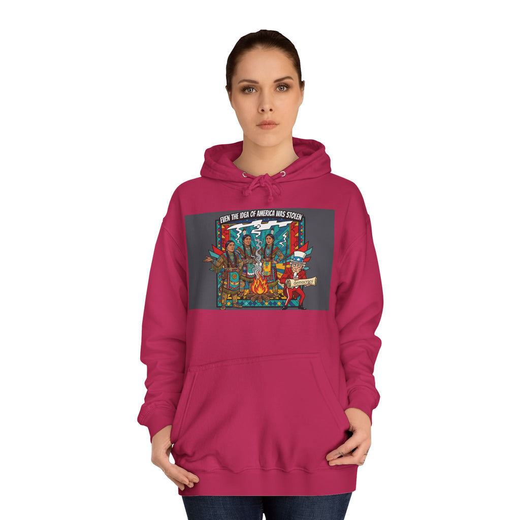 Merica Democracy Unisex College Hoodie