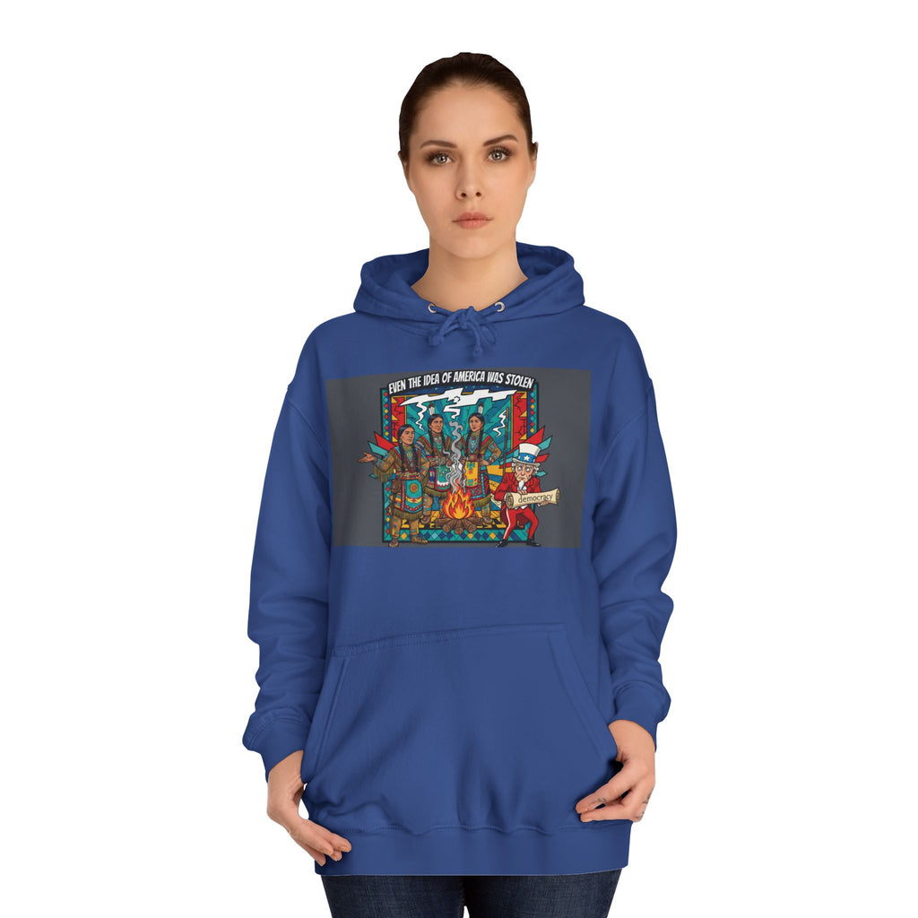 Merica Democracy Unisex College Hoodie