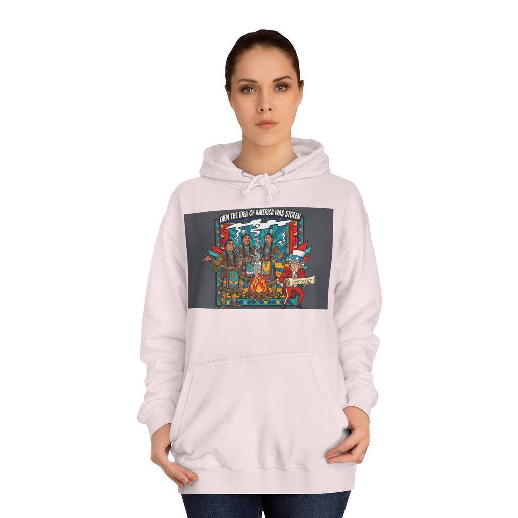 Merica Democracy Unisex College Hoodie