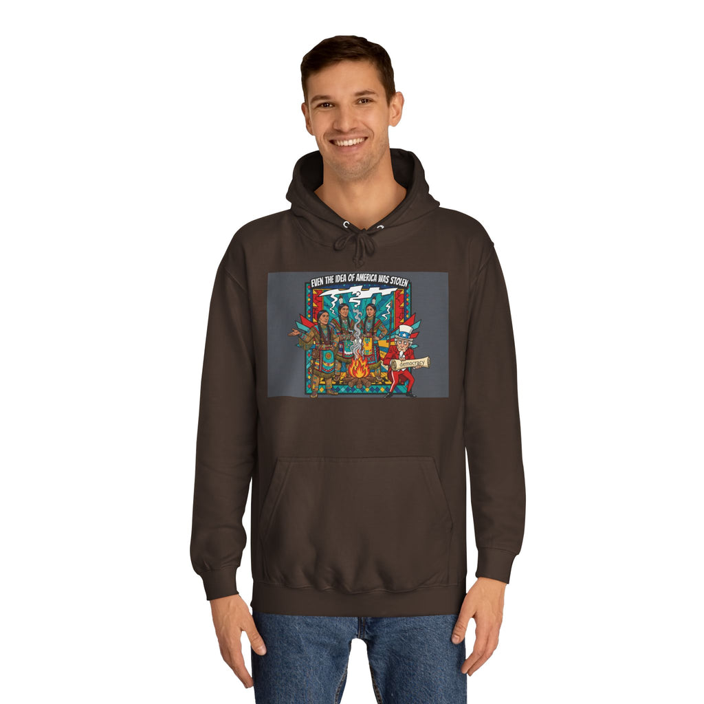 Merica Democracy Unisex College Hoodie