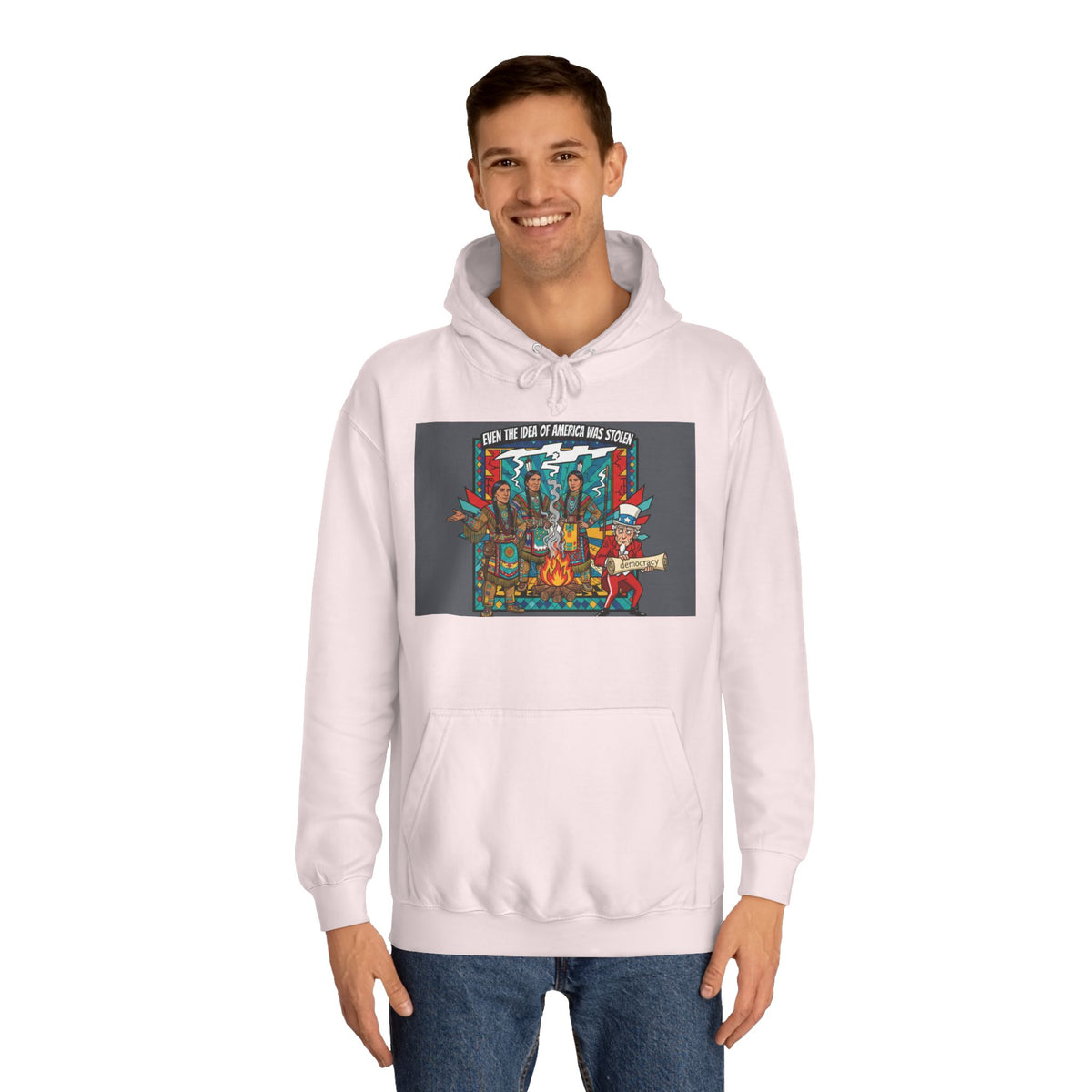 Merica Democracy Unisex College Hoodie