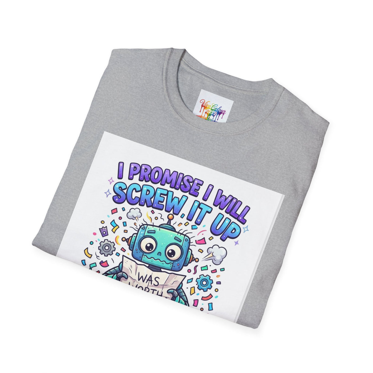 Screw up robot Unisex Softstyle T-Shirt