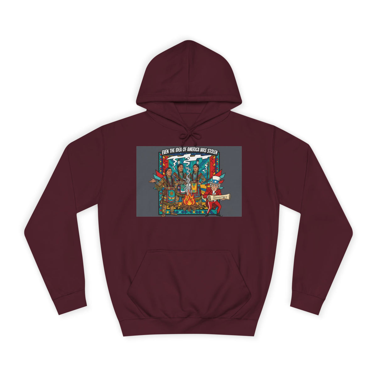 Merica Democracy Unisex College Hoodie
