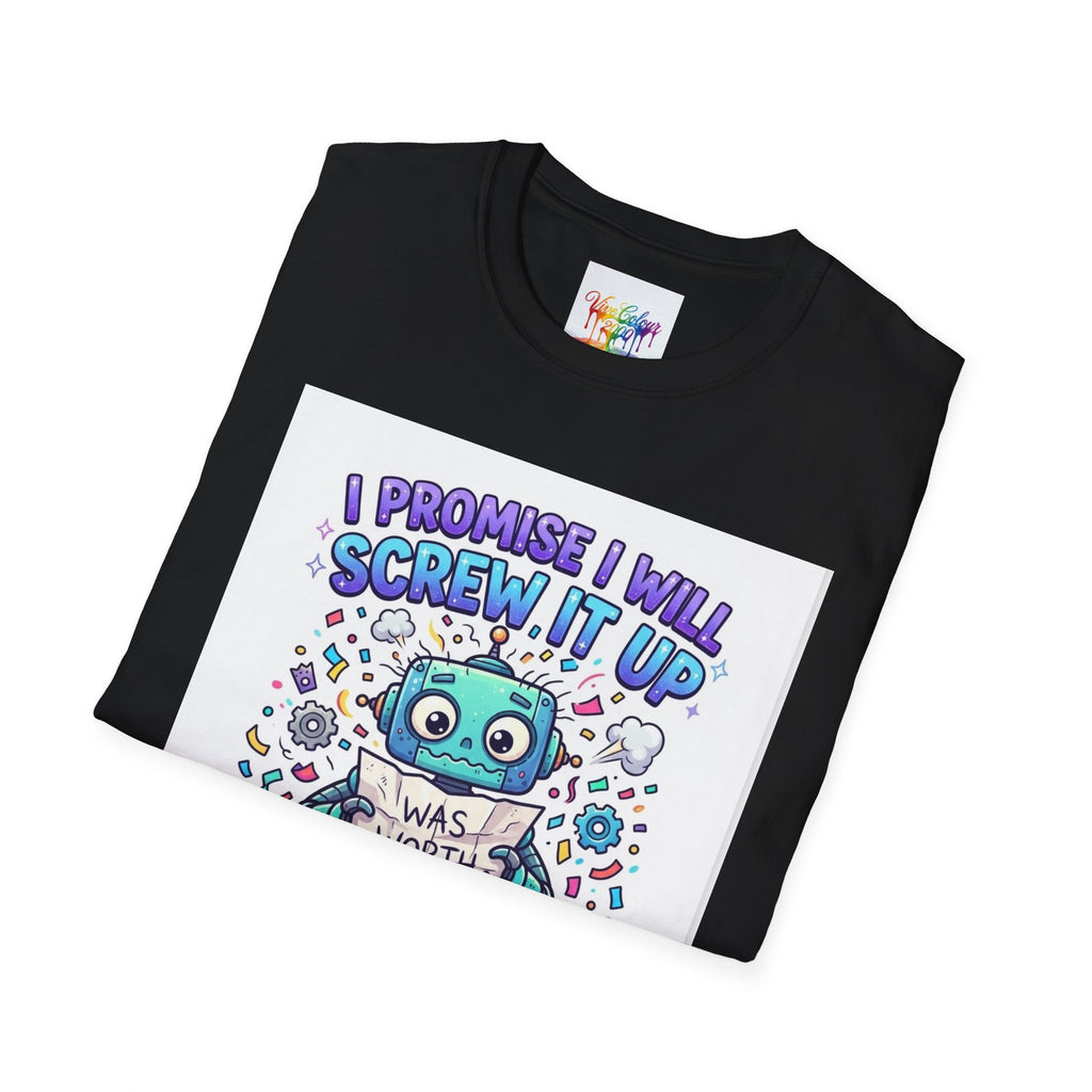 Screw up robot Unisex Softstyle T-Shirt