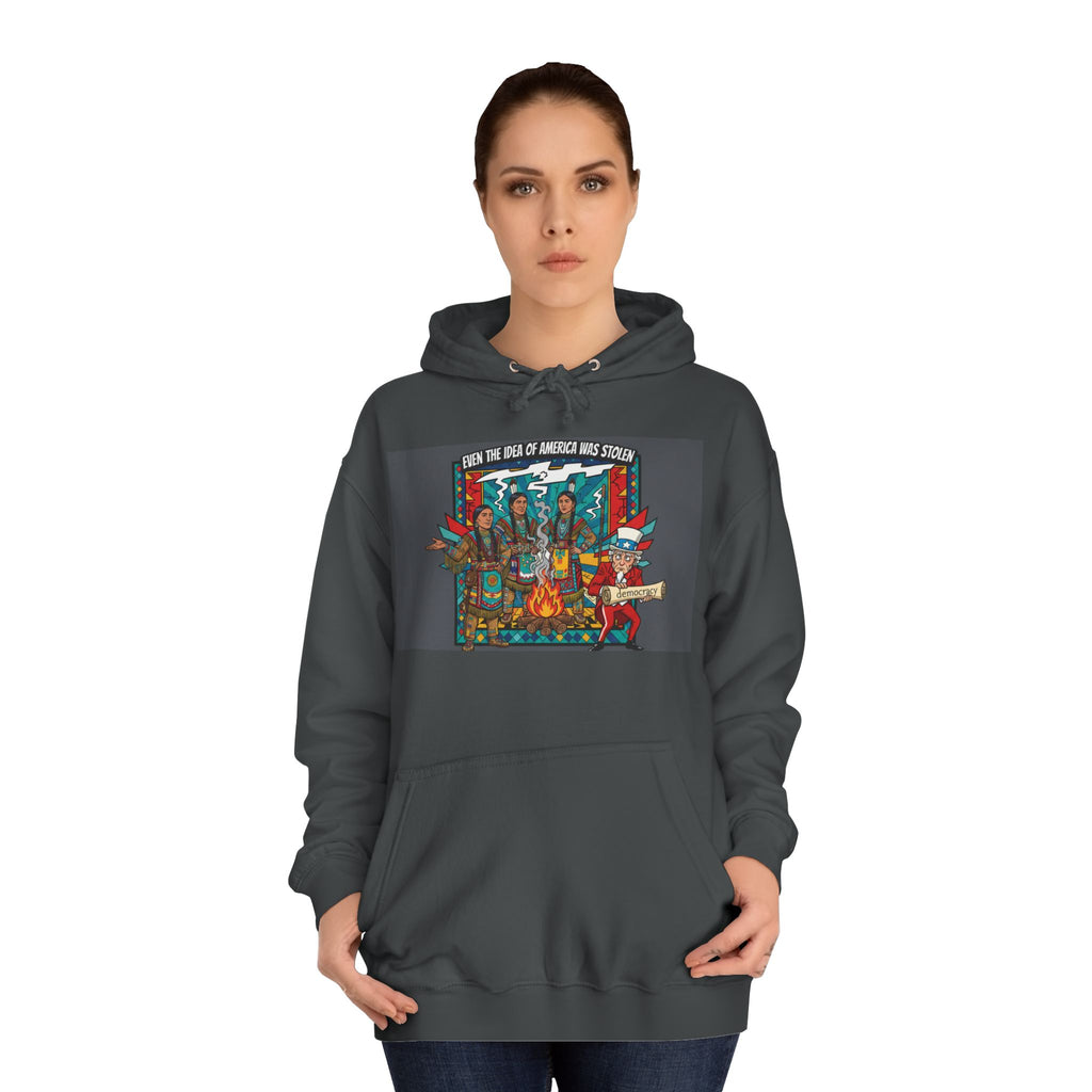 Merica Democracy Unisex College Hoodie