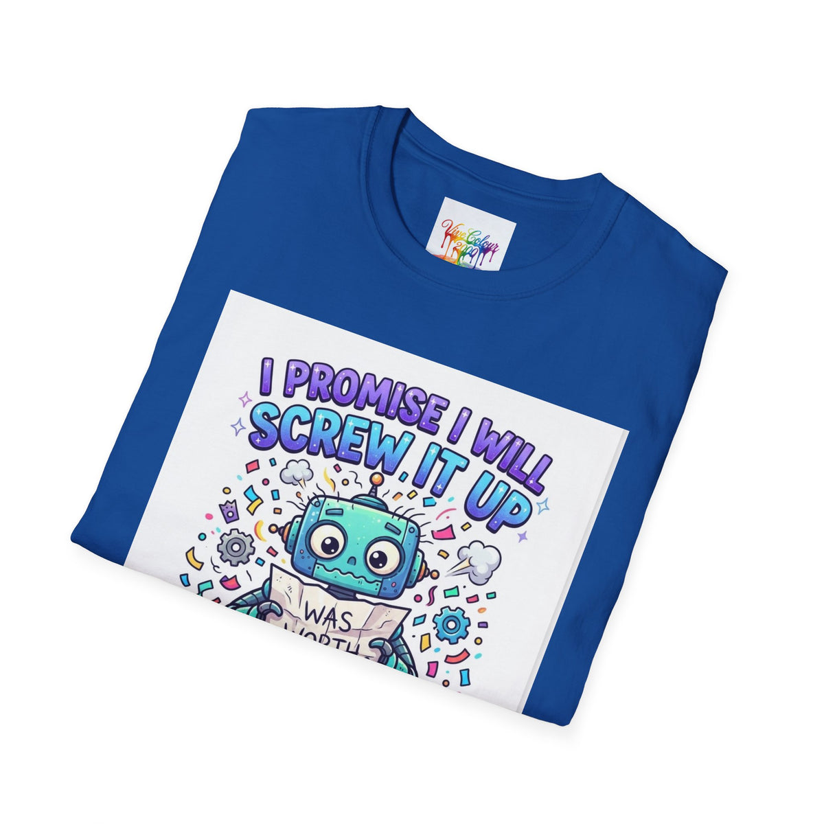 Screw up robot Unisex Softstyle T-Shirt
