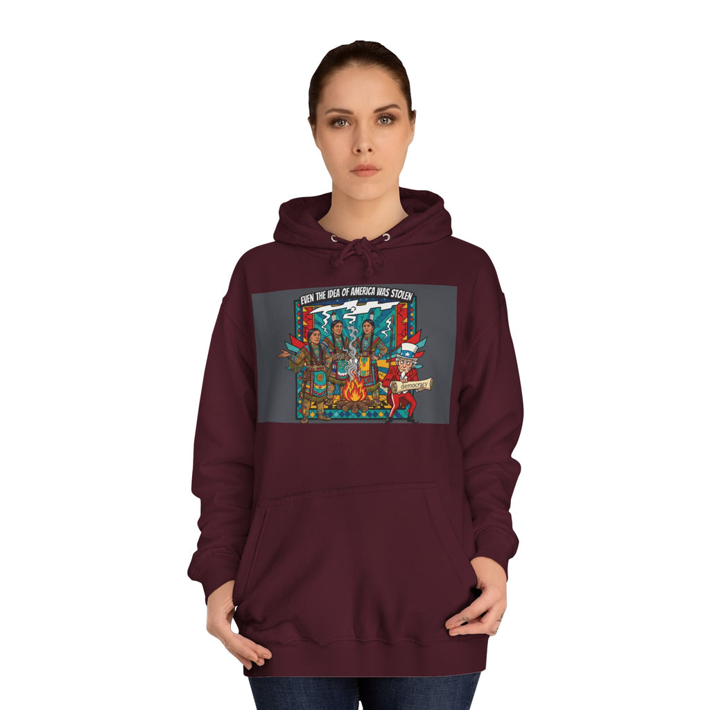 Merica Democracy Unisex College Hoodie