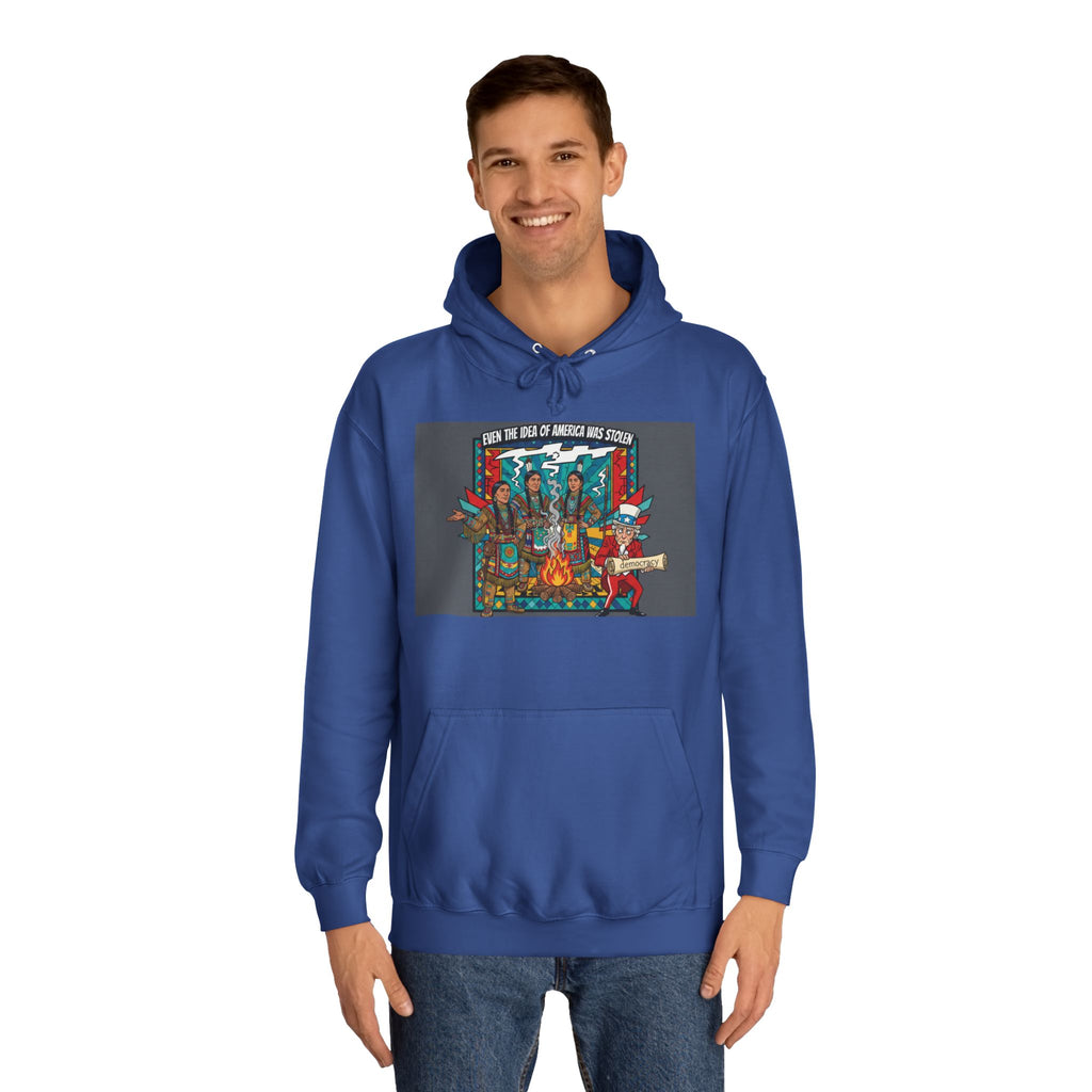 Merica Democracy Unisex College Hoodie
