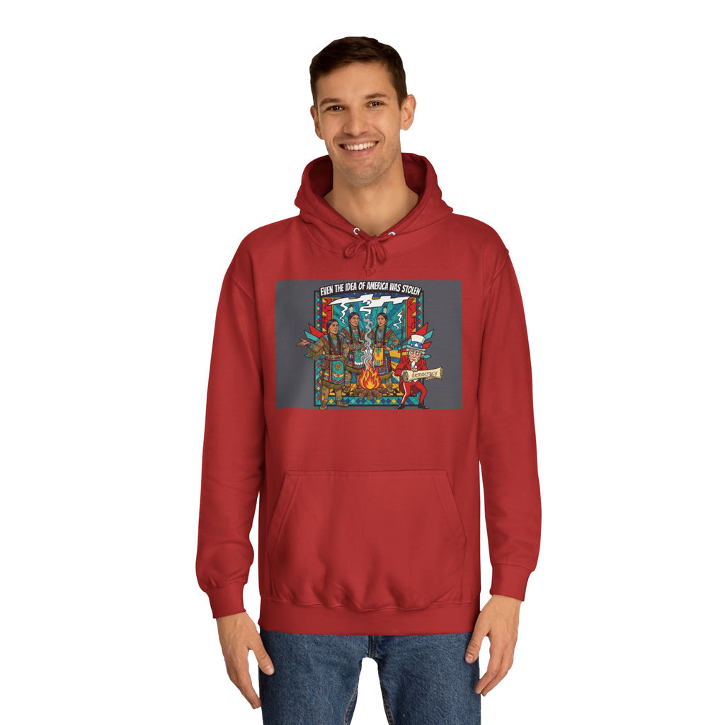Merica Democracy Unisex College Hoodie
