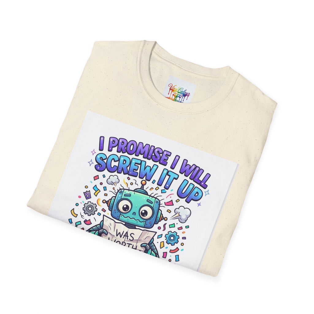 Screw up robot Unisex Softstyle T-Shirt