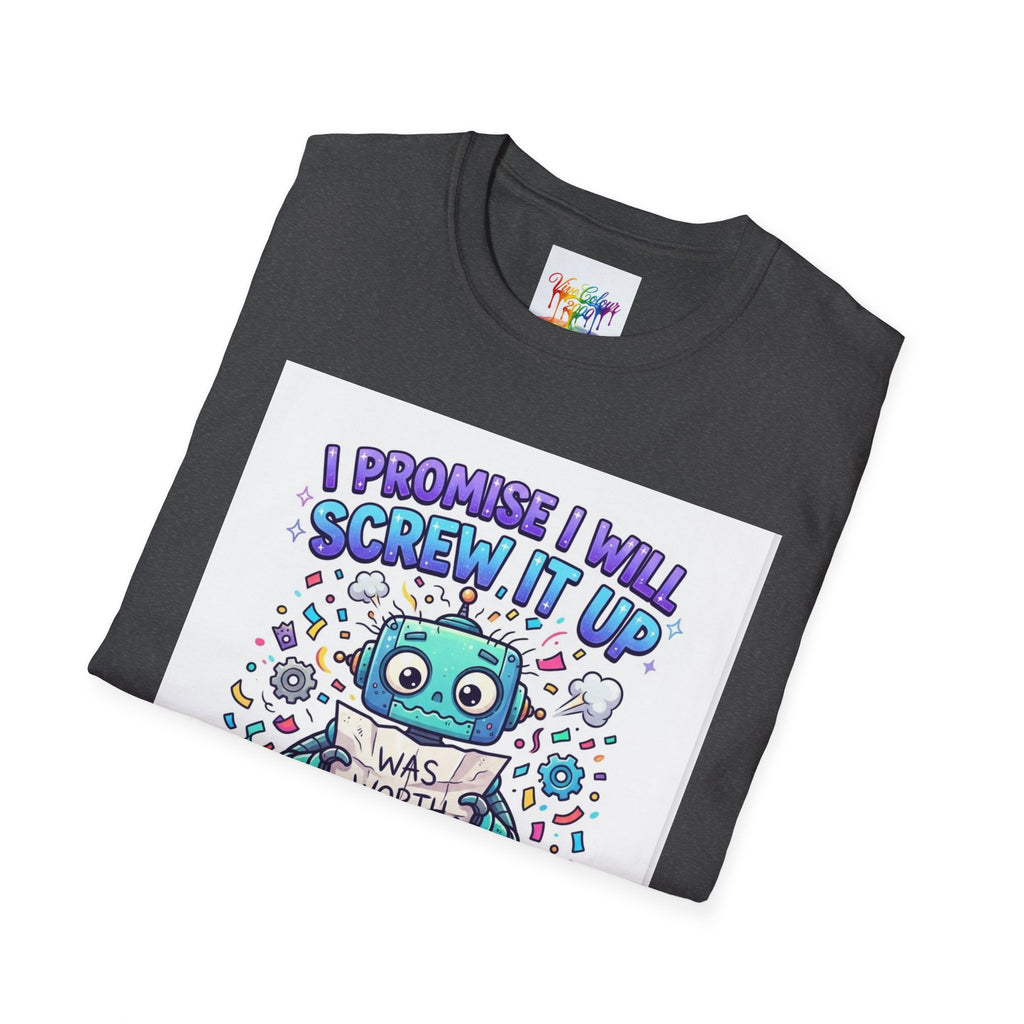 Screw up robot Unisex Softstyle T-Shirt