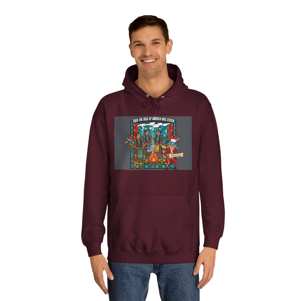 Merica Democracy Unisex College Hoodie