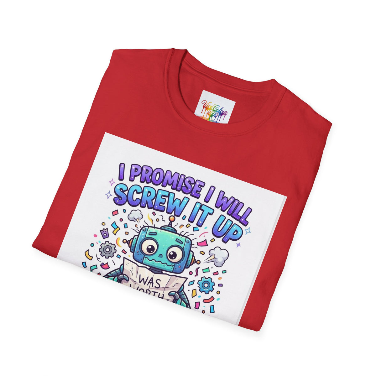Screw up robot Unisex Softstyle T-Shirt