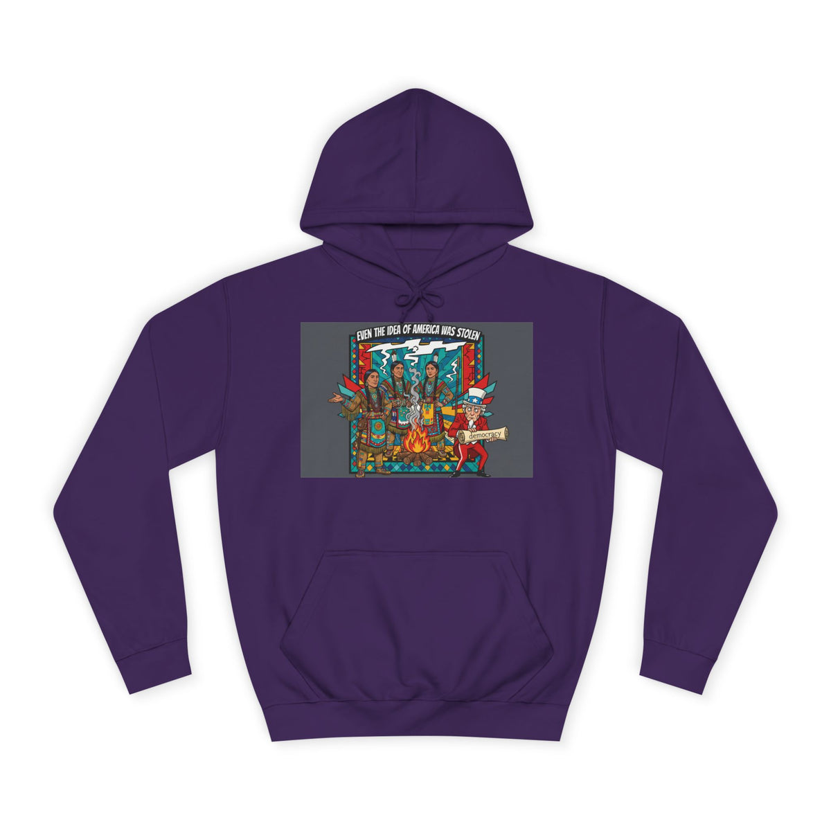 Merica Democracy Unisex College Hoodie