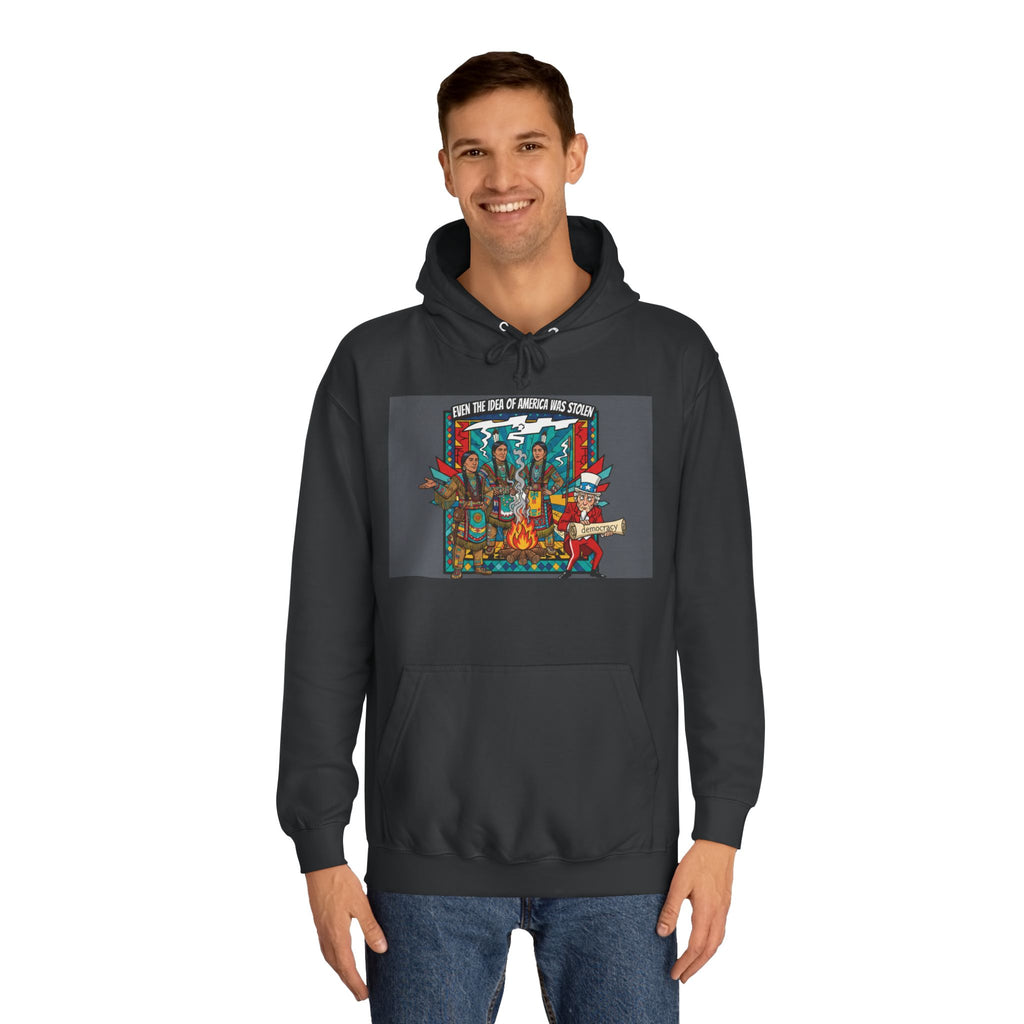 Merica Democracy Unisex College Hoodie