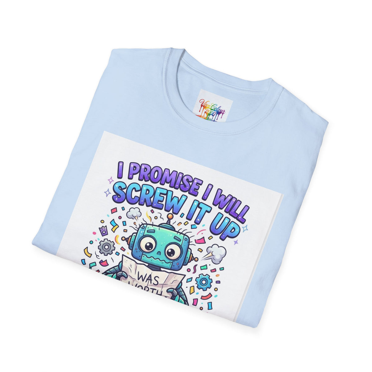 Screw up robot Unisex Softstyle T-Shirt
