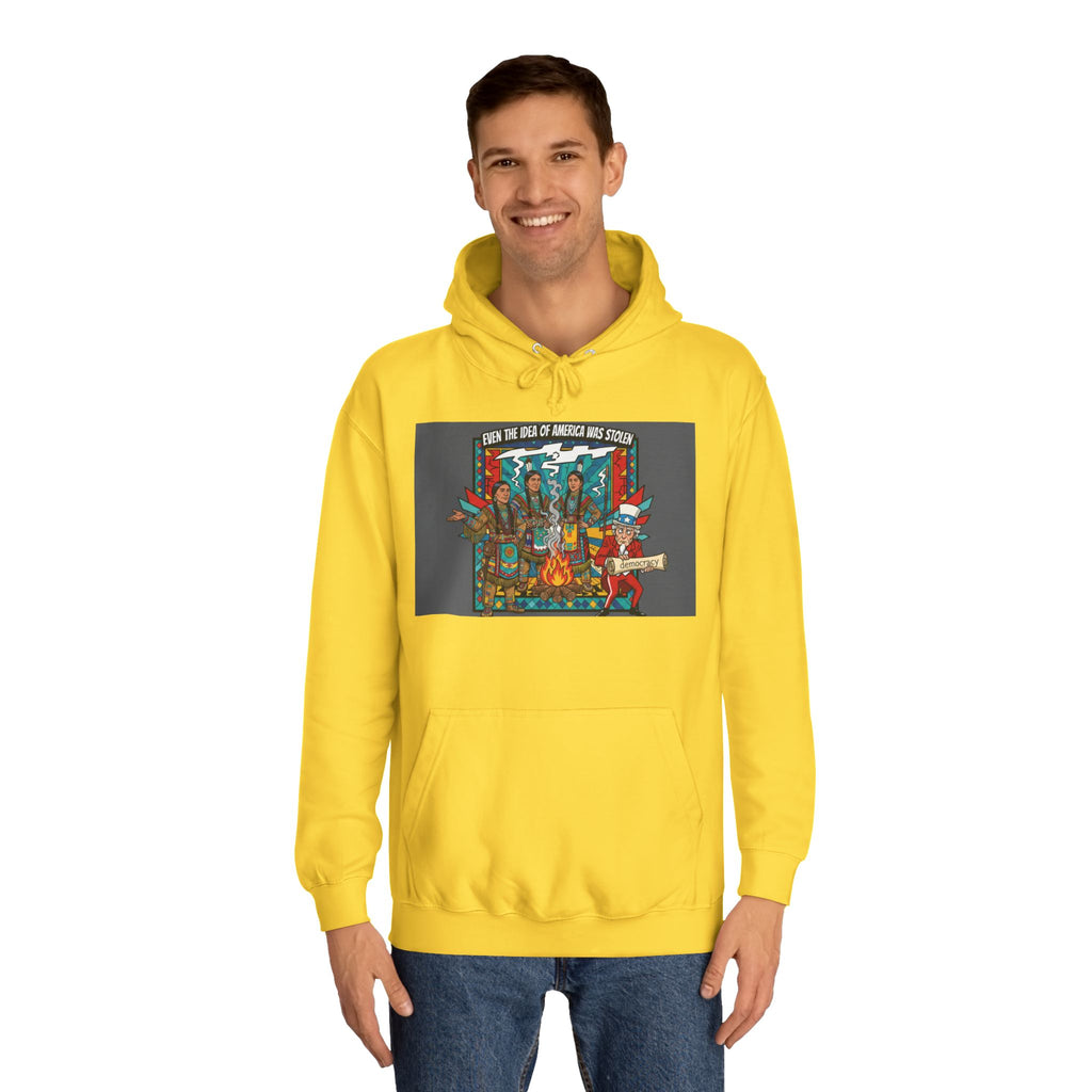 Merica Democracy Unisex College Hoodie