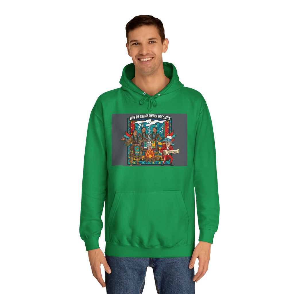 Merica Democracy Unisex College Hoodie