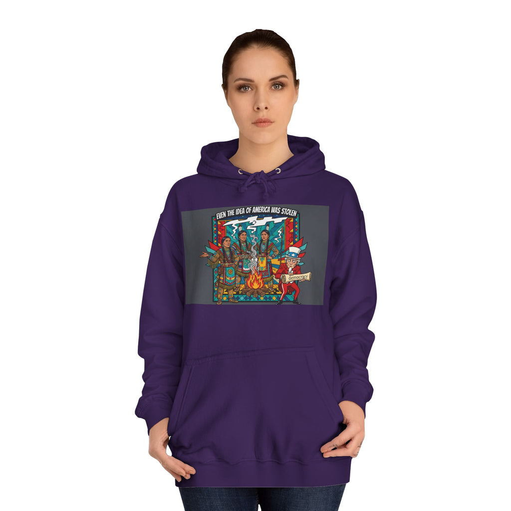 Merica Democracy Unisex College Hoodie