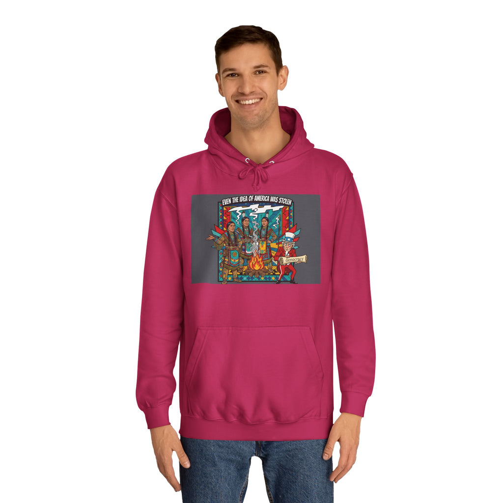 Merica Democracy Unisex College Hoodie