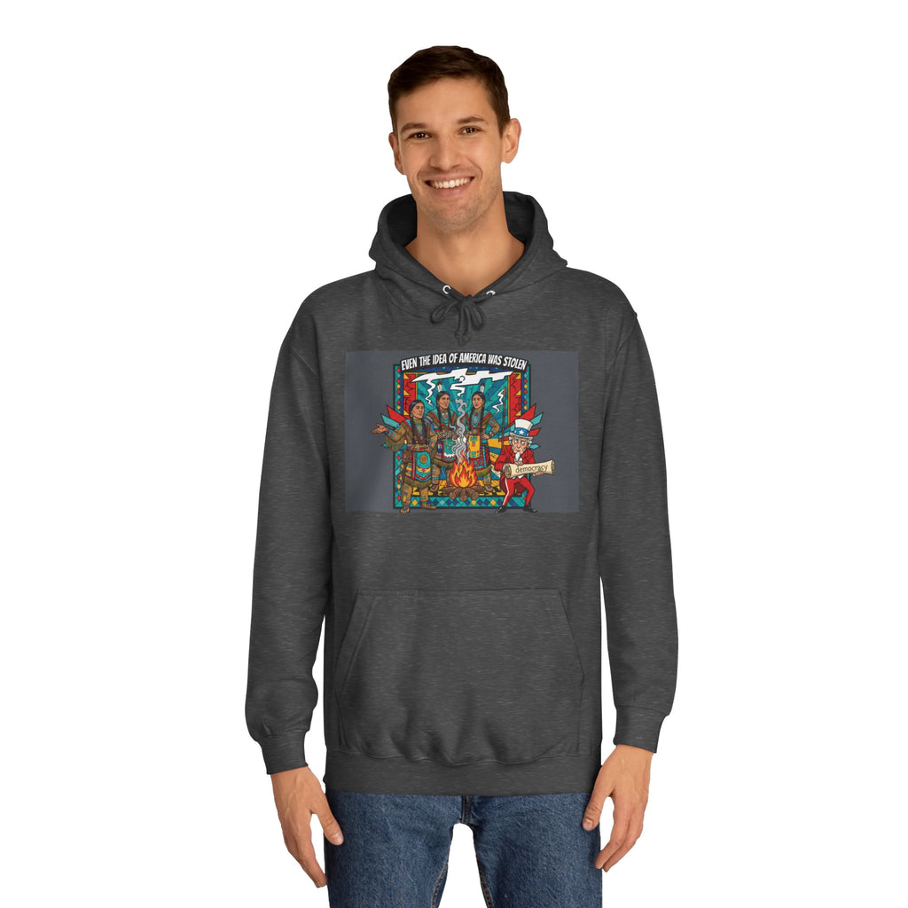 Merica Democracy Unisex College Hoodie