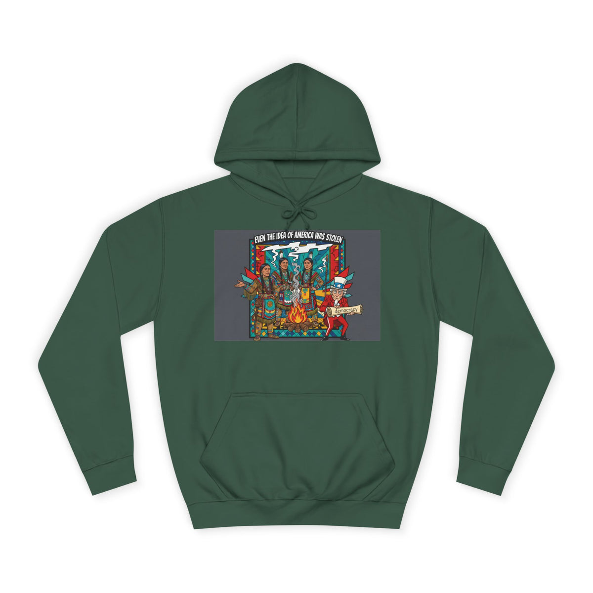 Merica Democracy Unisex College Hoodie