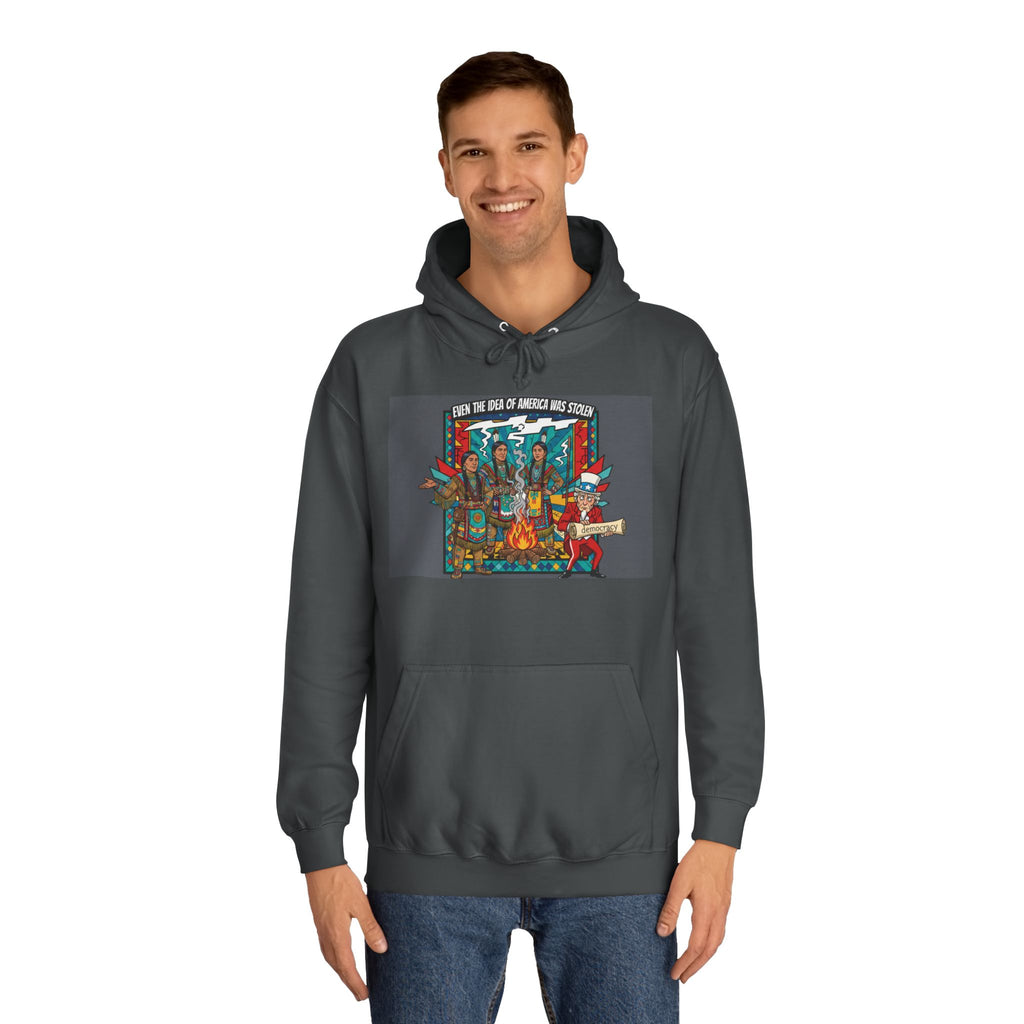 Merica Democracy Unisex College Hoodie