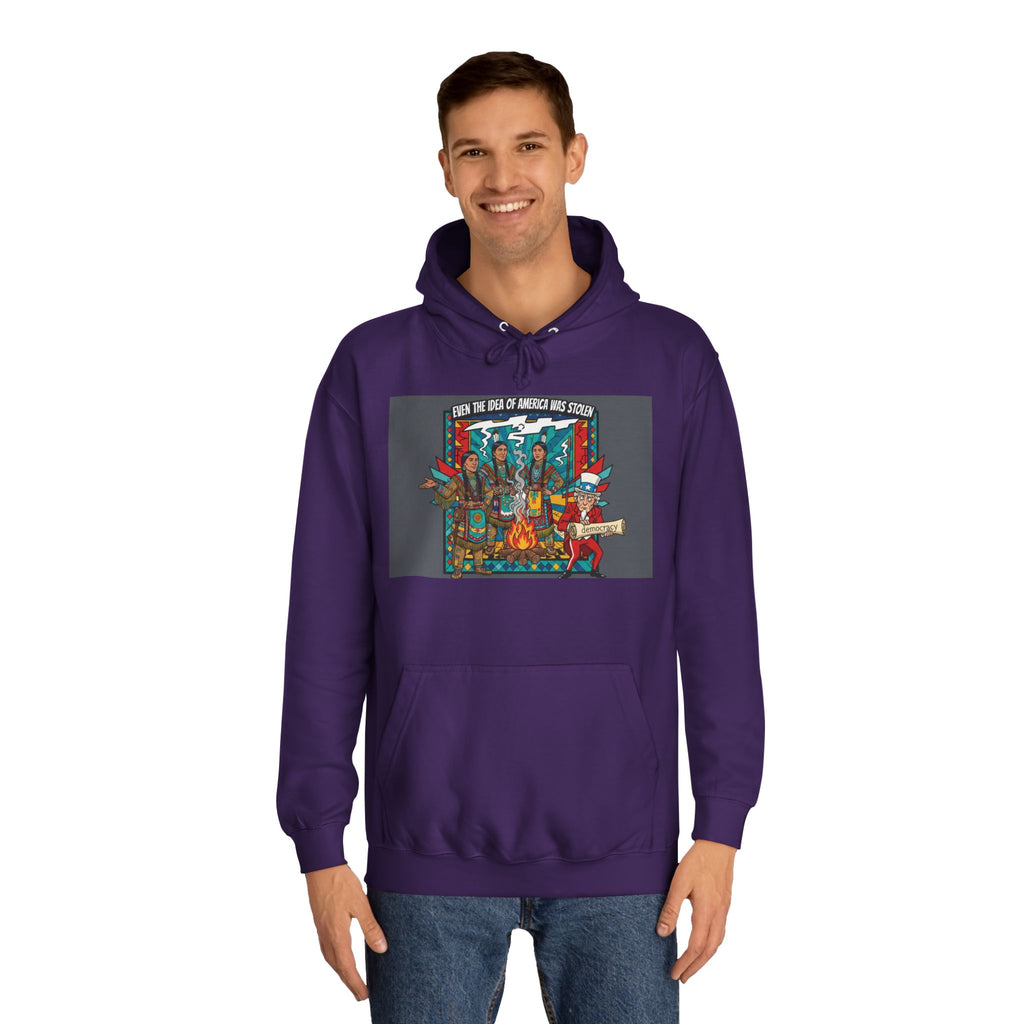 Merica Democracy Unisex College Hoodie