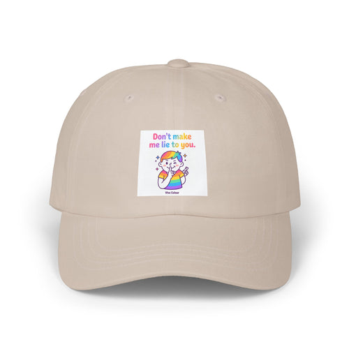 "Don't Make Me Lie to You" Rainbow Cartoon Kid Baseball Cap