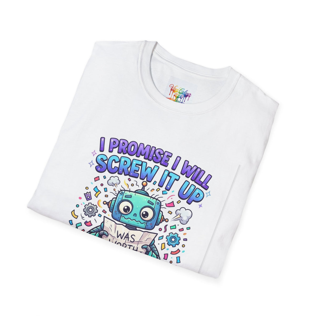 Screw up robot Unisex Softstyle T-Shirt