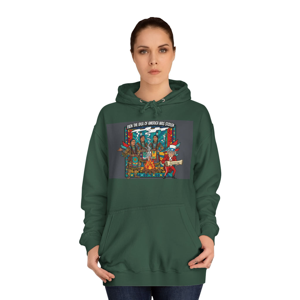 Merica Democracy Unisex College Hoodie