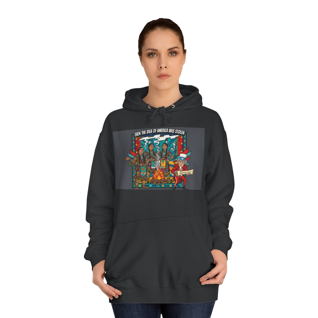 Merica Democracy Unisex College Hoodie